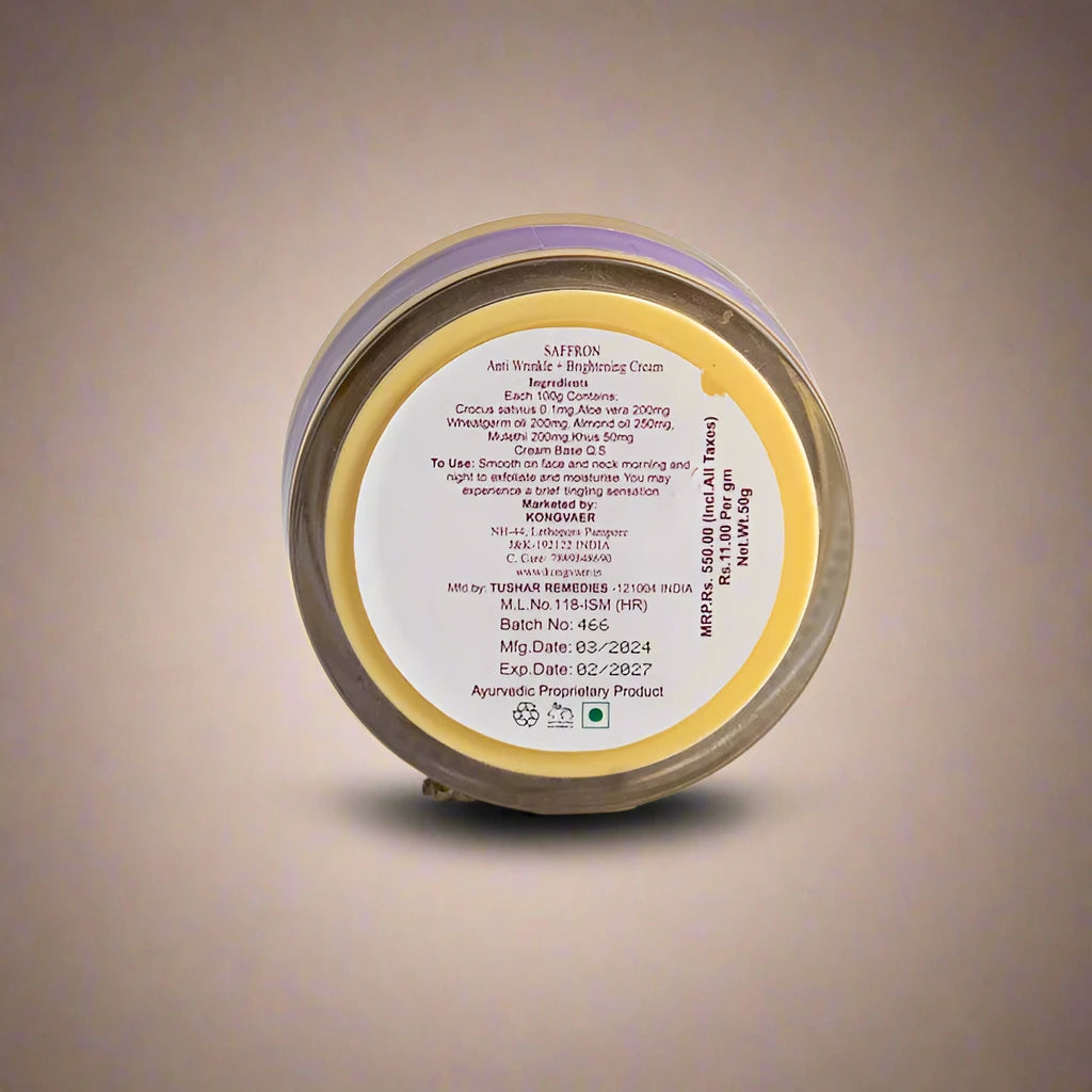 Anti Wrinkle & Brightening Saffron Cream